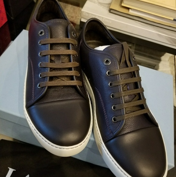 Lanvin Cap Toe Sneaker "Purple" UK sz 7 - Picture 2 of 4